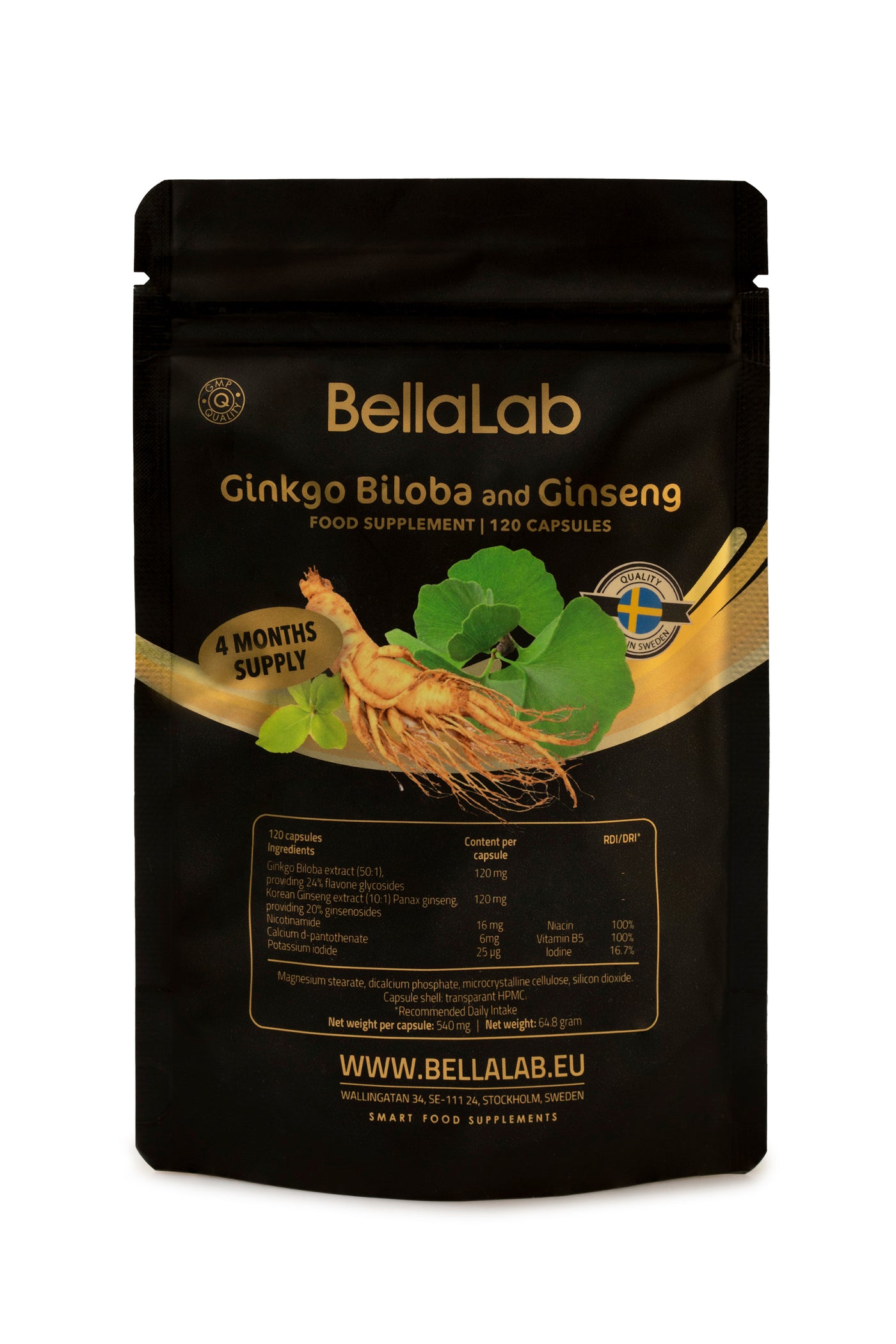 Ginkgo Biloba in ginseng (dvokrpi ginko in kitajski ginseng)