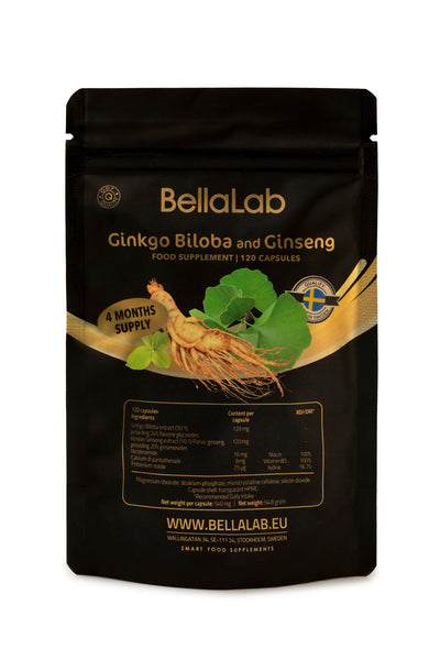 Ginkgo Biloba in ginseng (dvokrpi ginko in kitajski ginseng)